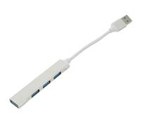 Zerodeko Hub USB 30 in Lega di Alluminio 4 Porte Splitter Dati Portatile Multifunzione per Laptop Design Leggero e Compatto per Ufficio e Trasporto