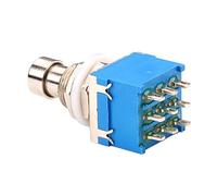 Zerodeko Interruttore a 9 Pin per Effetti Chitarra Pulsante Stomp in Metallo Resistente Compatibile con Pedali Effetti e Apparecchiature Audio