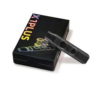 Zerodeko Kazoo Nero con Doppio Foro in Abs e Tritan, Facile da Suonare e Trasportare, con Cordino di Ricambio e Membrane Tonde, Strumento Musicale per Accompagnamento