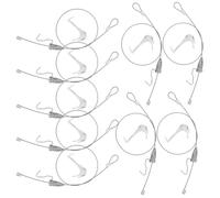 Zerodeko Kit 10 Set Ganci per Quadri in Acciaio Inox Filo Metallico 05 M Regolabile per Appendere Opere d'Arte Specchi e Decorazioni Soluzione di Sospensione Stabile per Casa e Ufficio