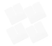 Zerodeko Kit 4 Pezzi Protezione Termica per Extension Chioma in Pvc Bianco, Scudi Isolanti per Proteggere i Chioma da Danni, per Saloni di Bellezza