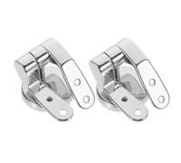 Zerodeko Kit Cerniere Sedile Wc Regolabili in Acciaio Inox e Abs Ricambio Silenzioso con Viti per Copriwater Facile Installazione e Durata Prolungata