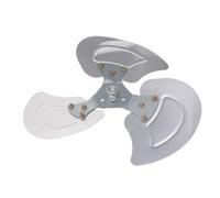 Zerodeko Lame di Ricambio 3 Pale Argento in Alluminio per Ventilatore Industriale con Foro da 10mm Alta Efficienza di Flusso D'aria per Centri Logistici e Magazzini, per Uso Esterno