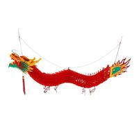 Zerodeko Lanterna Rossa Drago Cinese in Plastica 1m Decorazione da Appendere per Capodanno e Albero Stile Cinese Decorativa e Resistente