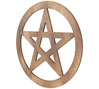 Zerodeko Legno Pentacolo Parete Pentagramma Appeso A Parete Decorazione Della Parete Arte Astrologia Ornamenti Per Tarocchi Wicca Rituale Pagano Buona Fortuna Decor Caffè