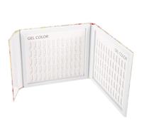Zerodeko Libro Espositivo per Colori per Unghie 120 Colori Tavolozza in Abs Bianca per Salone Manicure Professionale Campioni Nail Gel e Scheda di Visualizzazione Smalti