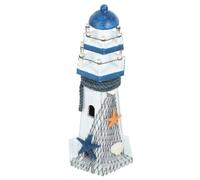 Zerodeko Lighthouse Decoration in Legno, Faro Nautico Ornamentale in Stile, Soprammobile per Ufficio e Libreria, Regalo per Amici Che Amano Il