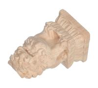 Zerodeko Lion Head Wooden Finial For Staircase Newel Posts Carved Decorative Post Topper With Auspicious Symbolism Rustic Wood Cap For Railings Balusters And Bed Frames