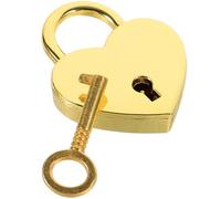 Zerodeko Lucchetto a Forma di Cuore Piccolo in Metallo con Chiave, Lucchetto per Zaini e Bagagli, Serratura Resistente per Diario, Portagioie e Armadietti, Simbolo D’amore per Coppie