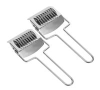 Zerodeko Macchina per Spaghetti Manuale 2 Pezzi in Acciaio Inox, Tagliapasta a Rotella per Taglio Uniforme di Pasta Artigianale e Erbe Aromatiche, Utensili da Cucina Compatti per Uso