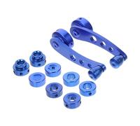 Zerodeko Maniglia Alzacristallo Alluminio Set Blu con Clip Montaggio e Adattatori per Porte Manuali Ricambio per Maniglie Finestrino Auto