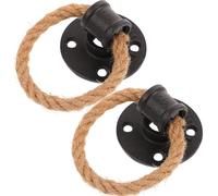 Zerodeko Maniglie per Porte e Mobili Vintage in Corda Set da 2 Pezzi Manopola di Trazione Regolabile per Armadi Cassetti e Credenze in Ambienti Casa come Cucina e Soggiorno