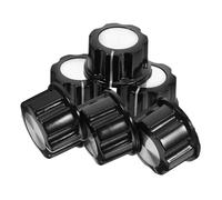 Zerodeko Manopole di Controllo Volume in Lega di Alluminio per Chitarra Elettrica Nero Set 6 Pezzi Pratiche e Protettive, Diametro 28mm Altezza 15mm per Sostituzione Potenziometro