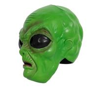 Zerodeko Maschera Cosplay Alieno Verde Leggera e Sicura in Materiale Rp per Carnevali e Concerti Divertenti e Originali