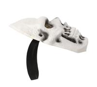 Zerodeko Maschera da Scheletro in Pu Beige Design Realistico, Comoda e Riutilizzabile per Halloween e Giochi di Escape Room