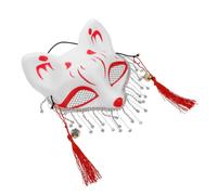 Zerodeko Maschera di Volpe Decorativa Mezza Faccia in Plastico Strass, Design Elegante e Creativo, Adatta per Feste e Party di Danza per Uomo e Donna