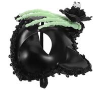 Zerodeko Maschera Gatto Nera in Plastica per Halloween e Feste in Maschera, Design Unico e Confortevole, Facile da Abbinare per Costumi Eleganti e Misteriosi