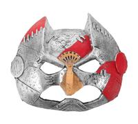 Zerodeko Maschera integrale steampunk rosso scuro, maschera da pipistrello | Maschera steampunk industriale, vintage e leggera, ideale per balli in maschera e feste a tema steampunk.
