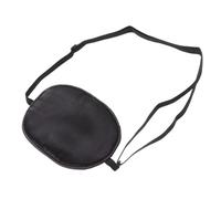 Zerodeko Maschera Oculare Singola in Seta Nera, Regolabile Stile Pirata | Ambliopia e Strabismo, Blocca la Luce, Fascia Elastica Comoda, Adatta a Adulti