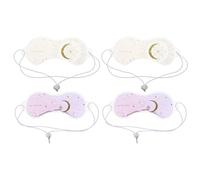 Zerodeko Maschere Rinfrescanti gli Occhi in Gel Pvc 4 Pezzi, Impacchi di Ghiaccio Riutilizzabili per Terapia Freddo e Caldo, Cuscinetti Delicati per Sonno e Riduzione Gonfiore,