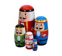 Zerodeko Matrioska Russa con Design Decorazione Natalizia Pastello Bambole Impilabili con Bordi Smussati Sicure per Regalo e Unica