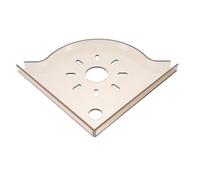 Zerodeko Mensola Angolare Triangolare per Trasparente Giallo Supporto Stabile per Serbatoio Organizer per Cibo e Accessori Adatto per Soggiorno e Spazi Ridotti