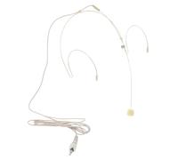 Zerodeko Microfono Auricolare a Condensatore da Testa Pieghevole Beige | Lezioni e Arti Sceniche, Struttura Stabile da Indossare, Asta Orientabile, Facile da Usare, Plastica