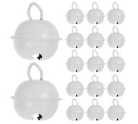 Zerodeko Mini Campanellini Natalizi Suono Allegro e Nitido 22mm 50 Pezzi in Ferro Bianco per Decorazioni Natalizie e Lavoretti Fai da Te