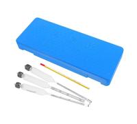 Zerodeko Misuratore Alcolico Scala Tripla Idrometro per Birra Fatta in Casa Set di Tester per Vino e Liquori Strumento di Misurazione Riutilizzabile e Facile da Pulire