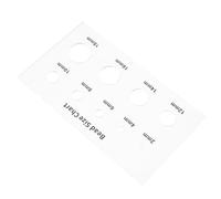 Zerodeko Misuratore per Perline Acrilico 2-18 Mm Tabella delle Dimensioni delle Perle, Guida di Riferimento per Perline per Gioielli, Strumento di Misurazione Professionale per Artigianato