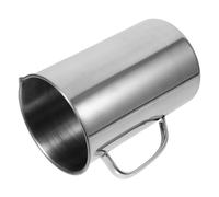 Zerodeko Misurino graduato in acciaio inox 304 con beccuccio, tazza da 2000 ml per esperimenti scientifici e preparazioni da forno, per olio e
