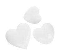 Zerodeko Modelli di Cuore in Schiuma Vuota 3 Pezzi, Forma Cuore di Schiuma per Fai da Te, Decorazioni Artigianali Leggere in Gommapiuma Espansa, Set 3 Dimensioni per Occasioni Speciali