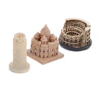 Zerodeko Modelli Miniatura Edifici Famosi Sculture Architettoniche Dettagliate Accessori Decorativi per Casa Ufficio Desktop