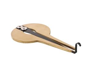 Zerodeko Mongolian Mouth Harp in Metallo, Design Rotondo Oro, per Tecnica di Voce e Suono, Strumento Musicale Etnico per Principianti