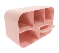 Zerodeko Organizer da Scrivania in Plastica con 5 Scomparti e Manico Contenitore Divisorio Portatile per Trucco Prodotti per la Pulizia e Cancelleria per Ufficio Classe e Uso Domestico