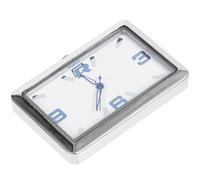 Zerodeko Orologio Quadrato Non Ostacola la Visuale di Guida in Acciaio Inossidabile per Auto Leggero e Resistente, Design Semplice e Moderno Colore Casuale per Casa e Ufficio