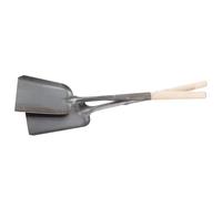 Zerodeko Pala Multifunzione da Giardino e Stufa in Ferro e Legno, Leggera e Resistente, 2 Pezzi, per Pulizia e Scavo in Giardino e Stufa