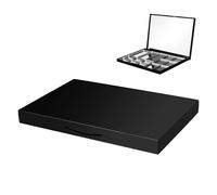 Zerodeko Palette di Ombretti Magnetica Vuota Specchio Integrato, Organizer Compatto per Cosmetici e Vassoio Porta Trucco Portatile, per Viaggi e Uso Quotidiano