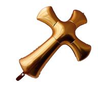 Zerodeko Palloncino a Croce Gigante 39 Pollici Palloncini per Battesimo Decorazioni per Feste di Shower Prima Comunione Matrimonio Sofferenza 3D Mylar Alluminio