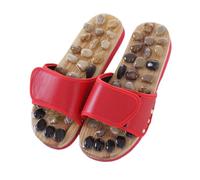 Zerodeko Pantofole Massaggianti Unisex Rosso Suola Antiscivolo in Eva per Digitopressione e Sollievo Dalla Tensione dei Piedi, per Uso Quotidiano