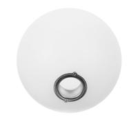 Zerodeko Paralume a Globo in Acrilico Bianco Latte Diametro 80Mm Sostituzione Paralume Smerigliato per Lampade a Sospensione e da Tavolo Diffusore Luce Caldo per Ambienti Interni