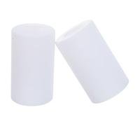 Zerodeko Paralume Cilindrico in Vetro Bianco 2 Pezzi E27, Coprilampada a Tamburo per Lampade da Tavolo, Sospensione e Lampadari, Diametro 90 Mm Altezza 150 Mm, Arredamento Moderno per Casa