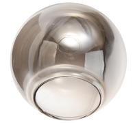 Zerodeko Paralume in Vetro: Ricambio per Lampada a Globo Color Ambra Fumé - Diametro di Apertura 2,76" per Applique a Sospensione, Pali Della Luce E Lampioni.