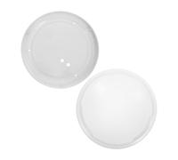 Zerodeko Paralume per Plafoniera da Soffitto Rotondo in PC e Ferro Bianco, Leggero e Facile da Mantenere, per Cucina e Camera da Riposo Contemporanea