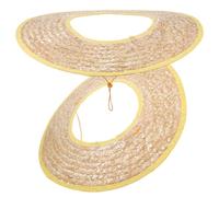 Zerodeko Parasole per Casco da Cantiere in Paglia 2 Pezzi Visiera Larga 45 CM Protezione Solare Traspirante per Giardinieri e Operai Accessorio Leggero per Elmetto Colore Colore Casuale