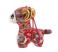Zerodeko Peluche dell'Anno della Capra 2027, Pecora di peluche del | Peluche a forma di capra per il Capodanno lunare cinese, ideale per decorare la casa e per le festività.