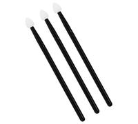 Zerodeko Pennelli per Ombretto 3 Pezzi in Silicone Morbido per Trucco Occhi, Applicatori Pratici per Ombretti, Eyeliner e Glitter, Set Accessori per Make Up Quotidiano e Principianti