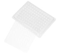 Zerodeko Piastra per Coltura Cellulare 96 Pozzetti in Plastica Bianca Coperchio, Resistente e Facile da Maneggiare, per Colture Cellulari e Tessuti in Laboratorio