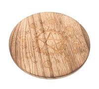 Zerodeko Piatto Di Astrologia Tavola Divinatoria Piatto Rotondo in Legno Accessorio Per La Meditazione Accessorio Decorativo Strumento Di Divinazione Da Tavolo Unico