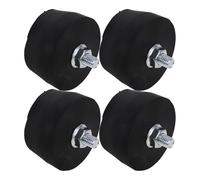 Zerodeko Piedini in Gomma per Compressore D’aria 4 Pezzi Viti e Dadi, Supporto Antivibrazione Stabile per Compressori Portatili e Idropulitrici, Set di Cuscinetti Montaggio per Utensili